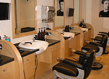 Complete design and fit out of City-based Flint hairdressing.  Design was geared to the need for luxury in a fast-moving world.