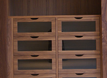 We can design and manufacture all types of bespoke joinery, from wardrobes to kitchens to lockers and display units.