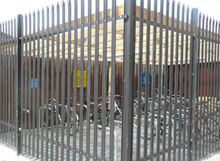 Metalwork and groundworks to create the ultimate 'bike shed'.