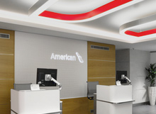 Complete refurbishment of American Airlines Arrivals Lounge, Terminal 3, Heathrow Airport.